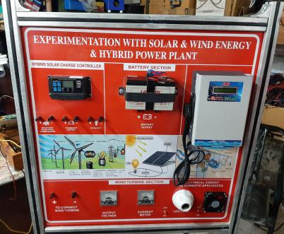 EXPERIMENTATION WITH SOLAR & WIND WNERGY & HYBRID POWER PLANT